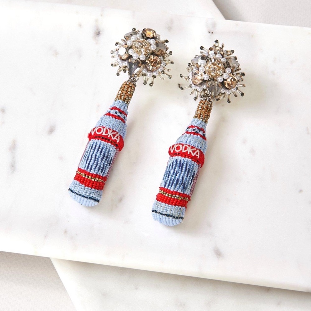 Mignonne Gavigan Vodka Earrings Silver